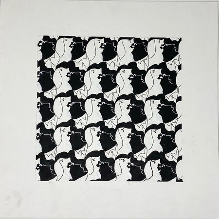 "Where's dinner" - Tessellation [Acrylic paint]