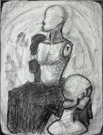 "What I see through my ViewFinder (aka my phone camera)" [Charcoal]